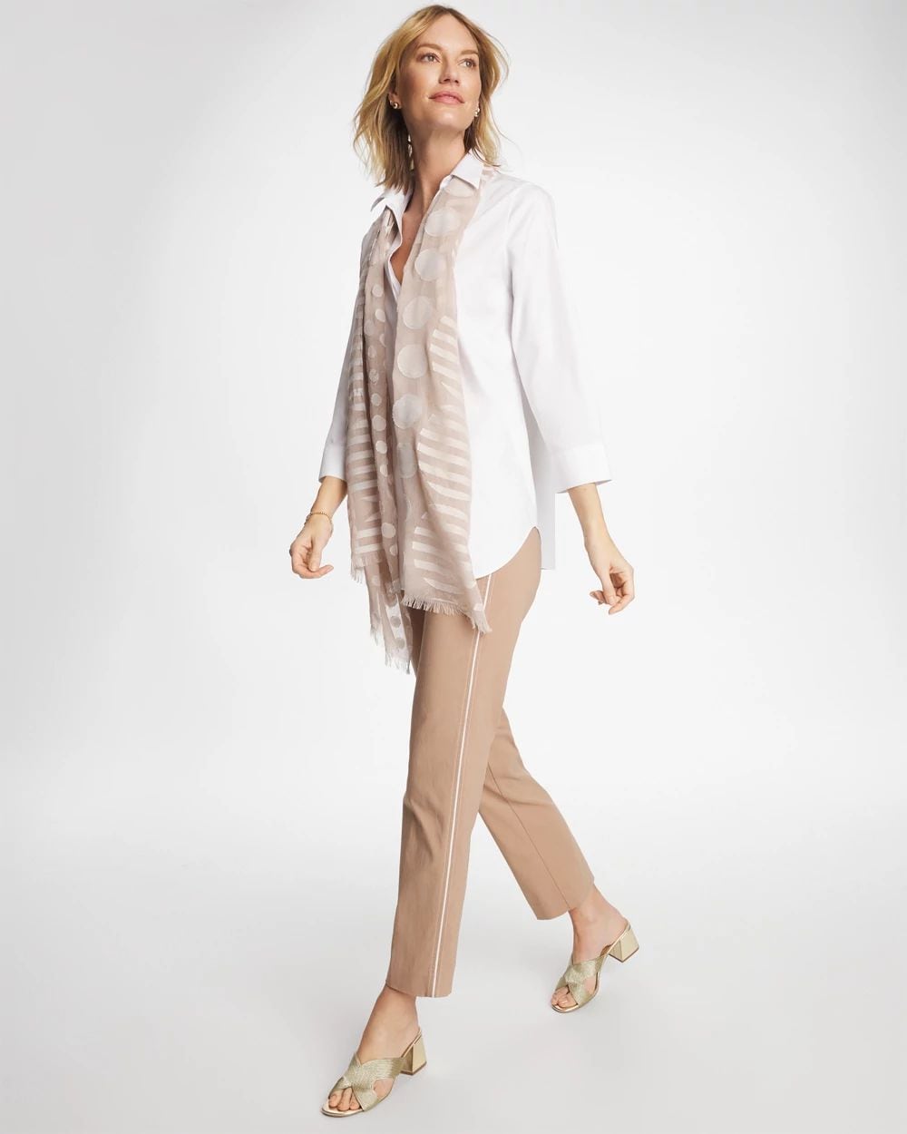 Brigitte™ Piped Straight Cropped Pants | Chico's